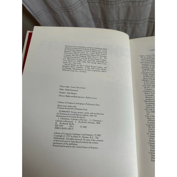 Norman Rockwell’s Christmas Book | 1977 Vintage Holiday Art & Stories - Picture 4 of 7
